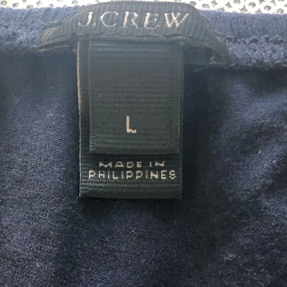 J.Crew navy blue off the shoulder bodysuit